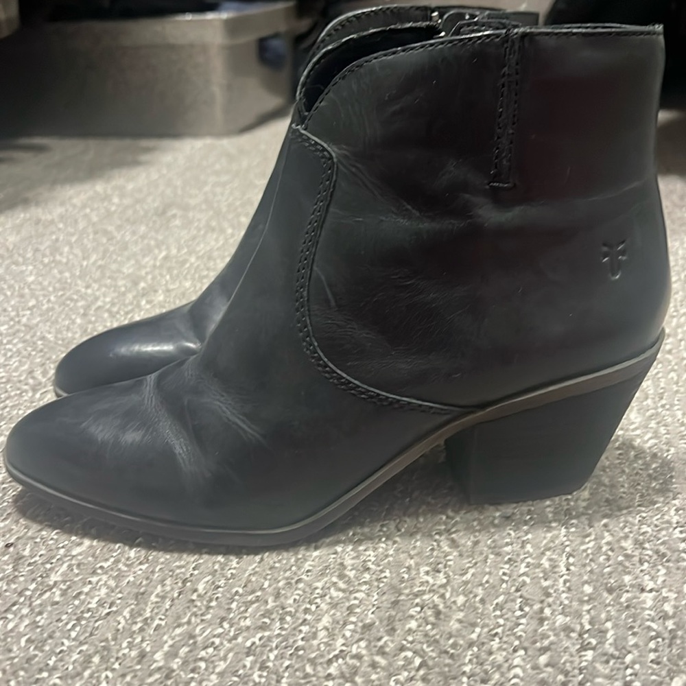 Authentic black leather Frye boots